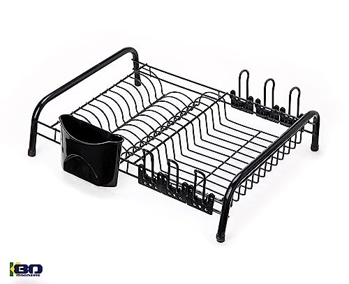 Escorredor de Louça Premium 12 Pratos 6 Copos C/Porta Talher - K80