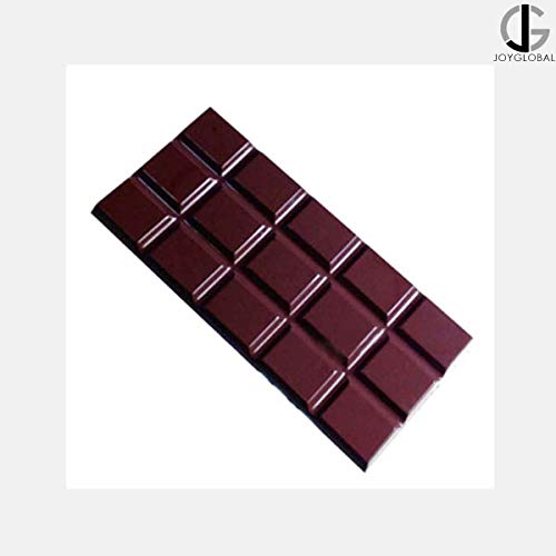 JoyGlobal Professional Polycarbonate Chocolate Bar Mould (Chocolate Weight Approx 45 Grams Per Bar, Total 4 Bars in One Mould)