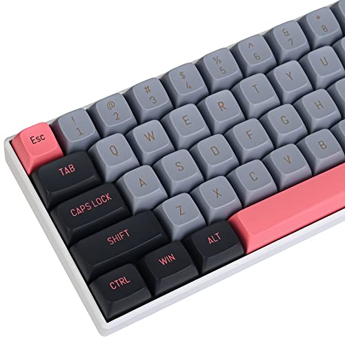 Image of Owpkeenthy 8008 Keycaps Doubleshot PBT 160-Key CSA Profile with 6.25u 7u Spacebar for 75% Percent US /ISO Layout Mechanical Gaming Keyboard (CSA /8008)