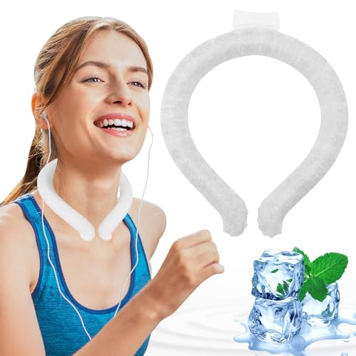 Neck Cooling Tube, Portable Wearable Cooling Neck Wraps Freezes Below