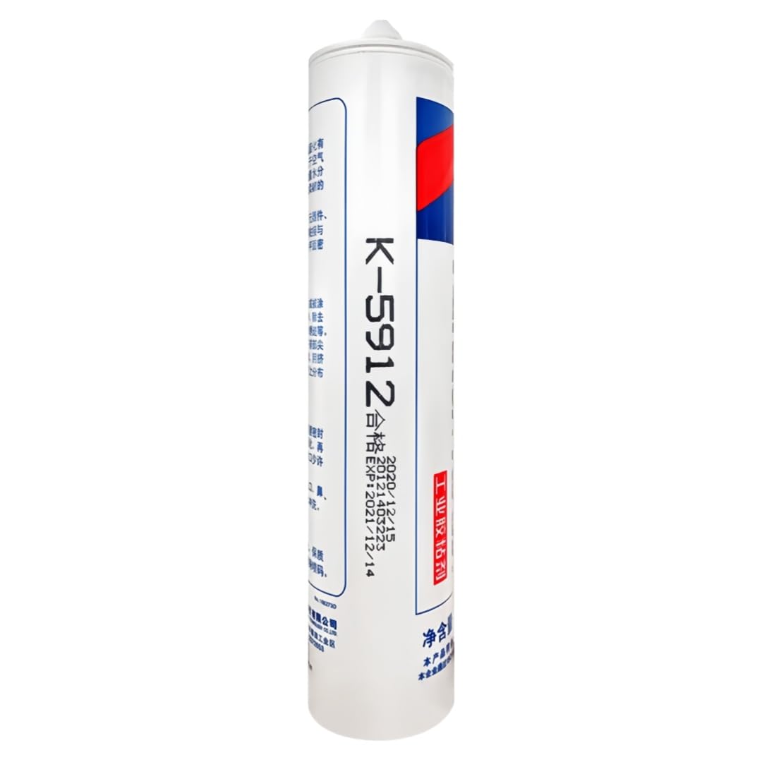 VIDOO Kafuter K-5912 Russ-Zeilentransformator-Dichtungselastomer Silikonkleber Kriechstromfester Wetterfester Rahmenverankerungs-Zement Silikonkleber - 300ml