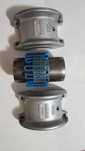 KOP-Flex Coupling Coupler Kit 3 Pieces with Step Down Or Step Up Bored Shaft, (Aluminum Split Housing, Keyed Shaft, & Grid) 1030H Housing, 1030T Shaft