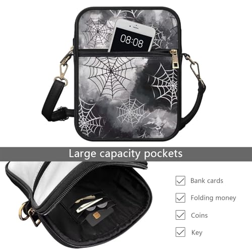 COEQINE Cute Crossbody Bag for Women Kawaii Messenger Bags Purse Cell Phone Shoulder Bag Mini Wallet Over Shoulder Strap 6