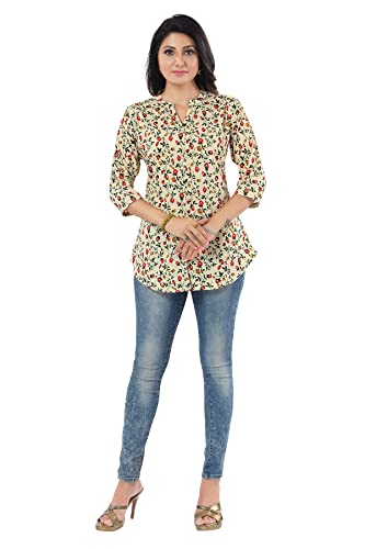 Keshubaba Women's Polyester Crepe Short Tunic Top | short kurti for jeans for women |kurti tops | short kurti | short kurti for women | short kurti for girls