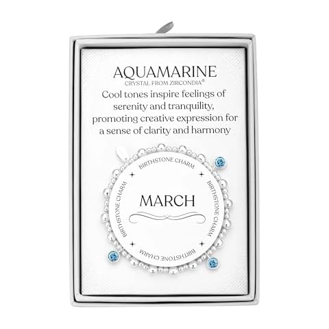 Philip Jones Aquamarine Birthstone Charm Bracelet Cover