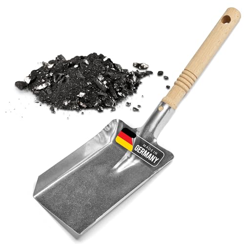 Kohleschaufel Kohlelöffel Ascheschaufel Schaufel Kamin Ofenschaufel (1, Kohleschaufel verzinkt)