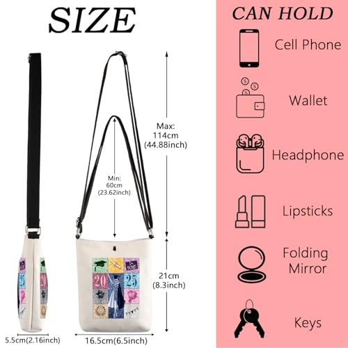 WSNANG Senior Graduation Gift for Her Senior 2025 Grad Tote Bag College Graduate Gifts 2025 Senior Graduate Shoulder Bag3