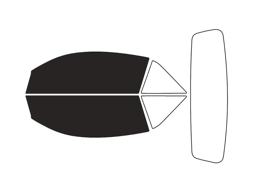 Rvinyl Window Tint Kit Compatible with Ford Mustang 2005-2009 (Convertible) - Front Precut Kit - 20%