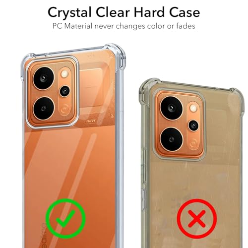 Image of Jkobi Shockproof Crystal-Clear Back Cover for Realme P4 Power 5G | Realme Narzo Power (Anti Yellow Case | Drop & Camera Protection | Hard Polycarbonate)