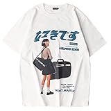 Aelfric Eden Mens 90s Vintage Oversize Shirts Summer Unisex Hipster Printed Casual Tee Streetwear Harajuku Top Tshirt