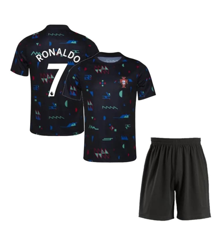 RJM Ronaldo 7 Jersey with Shorts for (Men,Kids,Boys)
