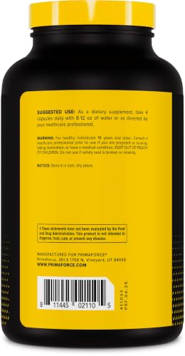 Primaforce Creatine Monohydrate Capsules (3,000mg) 240 Capsules - Image 3
