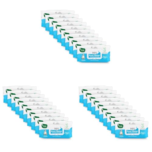 Image of Mother Sparsh 99% Pure Water (Unscented) Baby Wipes I Natural Plant Made Fabric - Super Thick I 72 pcs /Pack - Pack of 30
