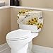Maiyoinou Vertical Bathroom Storage Toilet Cover with Storage Bag No Tools Needed Easy Installation Toilet Tank Cover Home Bathroom Decoration, Sunflower Hummingbird