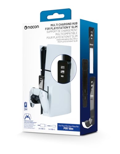 Support de chargement multicompatible Nacon pour console Slim PS5 + Hub USB - vue 9