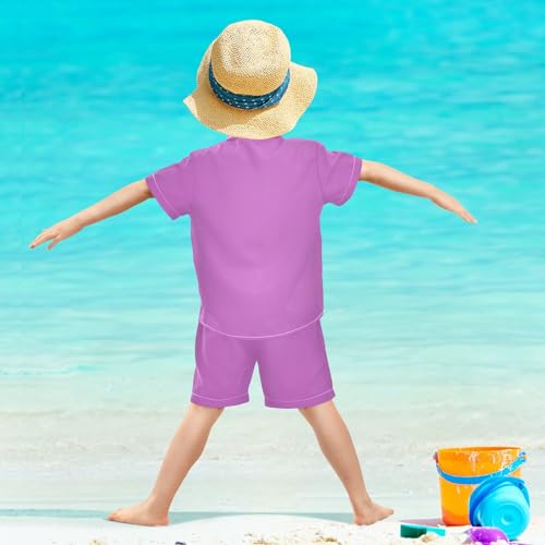 Image of 3T Toddler Boy Shorts Set Teal Hawaiian Button Down Shirts Summer Outfits for Little Boy