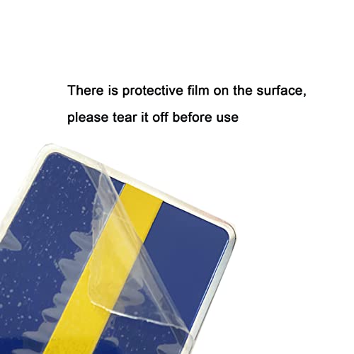 Image of Blue Yellow 8x5cm Swedish Sweden Flag Logo Car Sticker 3.15x1.97inch Aluminium Auto Body Emblem Badge Decal
