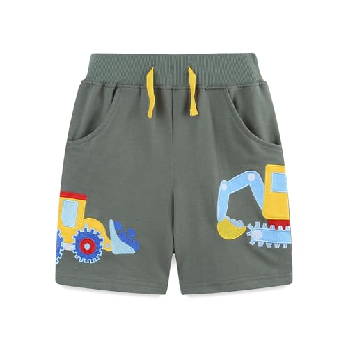 Toddler Boys Sports Shorts Cotton Casual All-Match Children's Clothing Pants 2-7T 2-Pack4