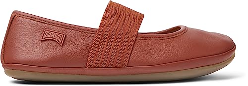 Camper Right Leather Mary Jane Flats for Girls - Ultra-Comfortable Ballerina Shoes with Comfort Footbed, Leather Lining, and Flexible Rubber Outsole2
