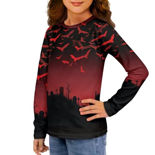 Boys Tee Cool Long Sleeve Casual T-Shirt Sports Basketball Climbing Pullover Lightweight Breathable Cozy Tees2