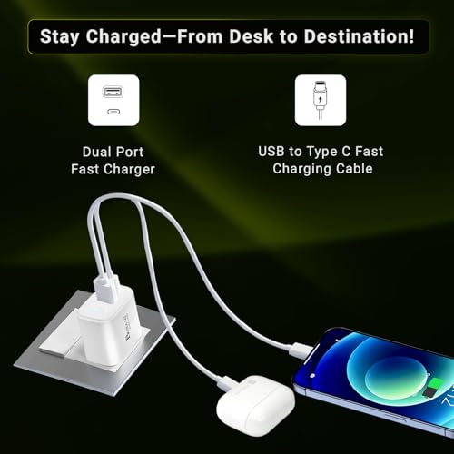 Image of Dual Port Fast Charger|USB 65W & Type C 25W PD |Compatible with iPhones, Samsung, Oppo, Oneplus, Realme, & Mi Phones|Fast Charger | SUPERVOOC & Ultra Fast Protocols|BIS Certified|