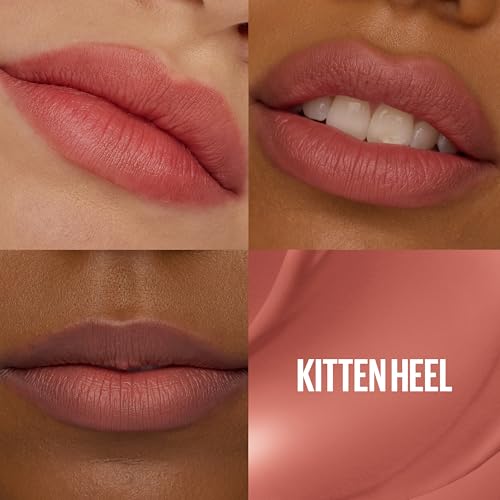 Image of MAYBELLINE Super Stay Teddy Lip Tint, Long Lasting Matte Lipstick for Up To 12HR Wear, Kitten Heel, 1 Count