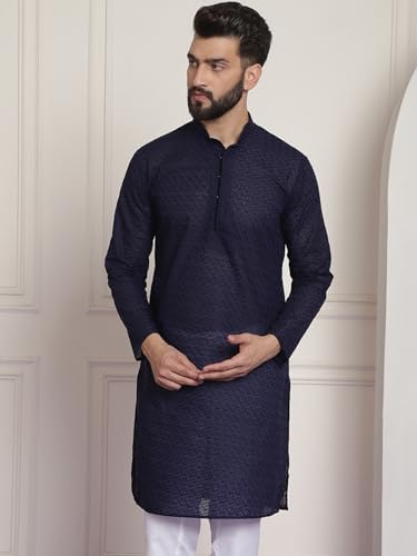Image of SOJANYA Men's Silk Blend Regular Fit Casual (Since 1958 Woven Design Kurta with Churidar & Embroidered Nehru Jacket