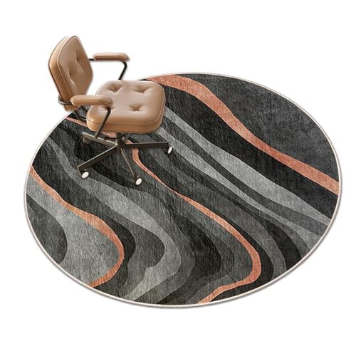 Tappeto Sedia Ufficio Grande Tappeto Sedia Gaming Antiscivolo Rotondo Tappeto Gaming Pavimento per Pavimenti in Legno Duro 100 cm Tappeto Sotto Sedia Rotelle Tappetini Per Sedie Multisuperficie