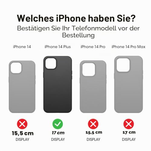 OtterBox Symmetry Clear Hülle für iPhone 14 Plus, stoßfest, sturzsicher, schützende dünne, 3X getestet nach Militärstandard, Cow Print – Ansicht 2