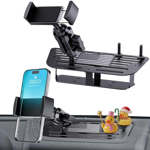 DIAMOOKY Upgraded Metal Phone Mount Compatible with Jeep Wrangler JK
