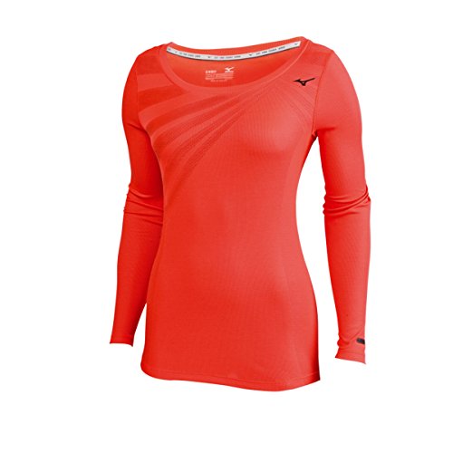 T-Shirt Mizuno Breath Thermo Body Map Femme pour le Running d'Hiver