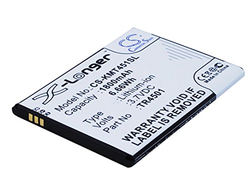 TECHTEK Batería 1800mAh Compatible con [Archos] 50 Titanium 4G, A50 Titanium 4G, para [KAZAM] Trooper 451, Trooper 451 Dual SIM sustituye AC50TI4G, TR4501, TR4501-CHHCD0006517 FBA