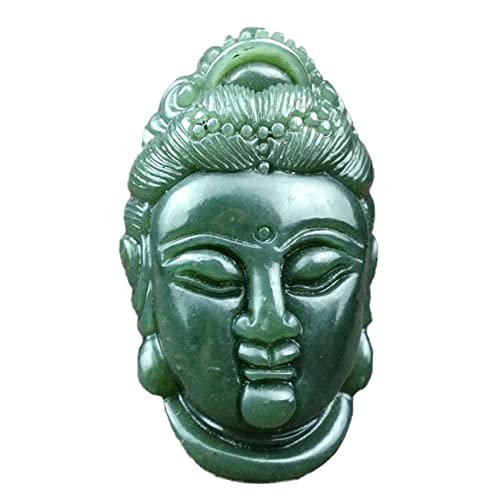 Collier en jade Hetian contre le stress avec son pendentif protecteur Guanyin