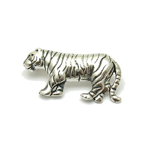 Broche Tigre Empress en argent massif 925, bijou d'exception A000059