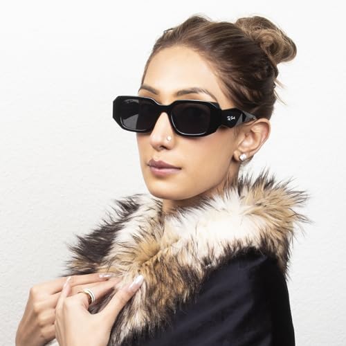 Image of Ted Smith Men's Women's UV Protection Acetate Square Sunglasses