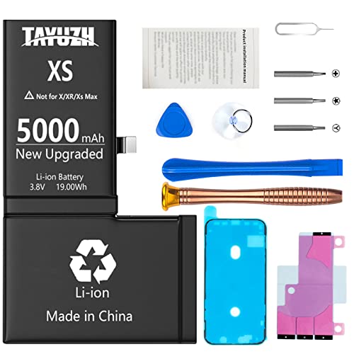 TAYUZH [5000mAh] Battery for iPhone Xs, High Capacity Battery Replacement for iPhone Xs Model A1920, A2097, A2098, A210 New 0 Cycle Spare Battery with Repair Tools and Manual