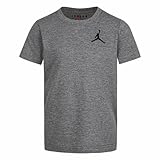 Jordan Boy's Jumpman Air Embroidered Tee (Big Kids) Carbon Heather SM (8 Big Kid)