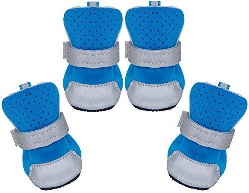 Dimicoo Breathable Dog Boots Nonslip Rubber Soft Sole for Summer