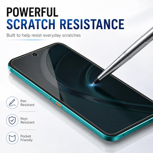 Image of FIRST MART Tempered Glass Screen Protector for Realme P4s 5G - Full-Glue Screen Guard, 3D Edge to Edge, HD Clear, Bubble-Free, Case-Friendly, Black, Pack of 2