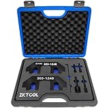 ZKTOOL 303-1248 7PC Camshaft Holding timingTool Kit for Ford 3.5L & 3.7L 4V Engine,with Chain Tensioner Holder Tool and 3 Pin for Blocking The crankshaft,Sponge Box.