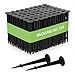 Produktbild GARDENIX TerraPeg Mini Erdhaken Garten - Erdanker Unkrautvlies, Erdnägel Unkrautvlies, 200 Stück, UV-beständiger Kunststoff, 100mm Länge, Rostfrei, Flacher Kopf für Stabilität und Halt