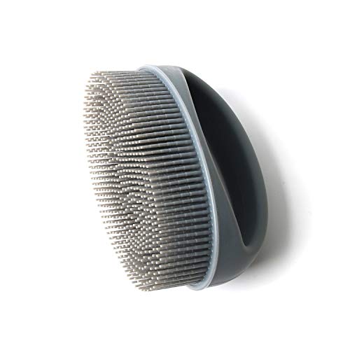 Silicone Body Scrubber Shower Brush Scrubbers Back Scrubber For Shower Showering Exfoliating Dry Body Brushing Skin Cellulite Brush Body Scrubbers For Use In Shower(Gray)