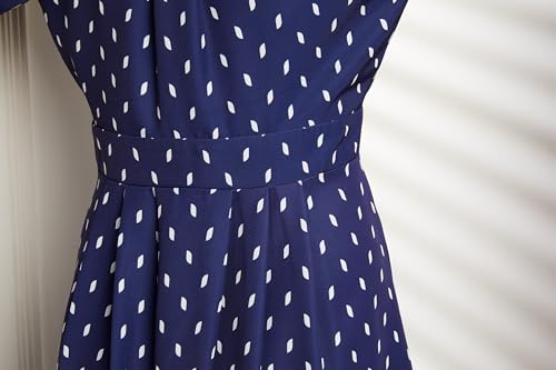 Image of Symbol Premium Women Desk-to-Dinner' Fit & Flare Wrap Dress (Midi Length | Stylish) (Available in Plus Sizes)