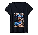 Photo Gallery donna southern & melanin made black cowgirl western texas rodeo maglietta con collo a v