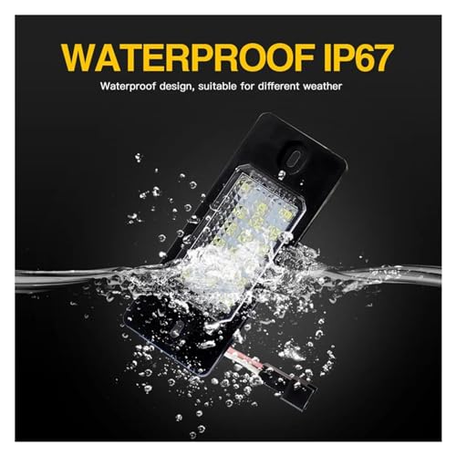 Luces de matrícula LED para Golf 4 5 Passat B5.5 y Tiguan pack de 2 unidades 4