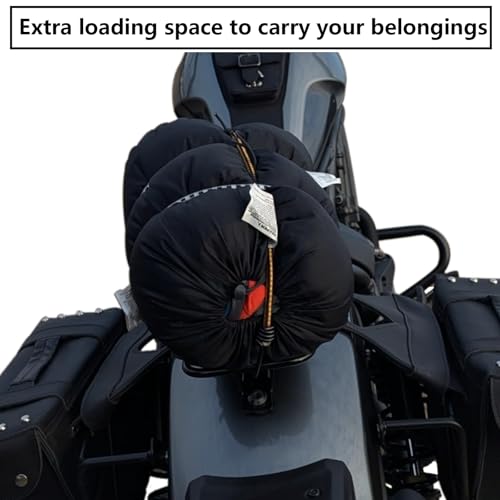 DREOOCAR Motorcycle Luggage Rack Rear Solo Seat Compatible with Honda Rebel CMX1100 CM1100 DCT Accessories 2021 2022 2023 Support Shelf Fender Cargo Rack Top Case Carrier Black - Image 2