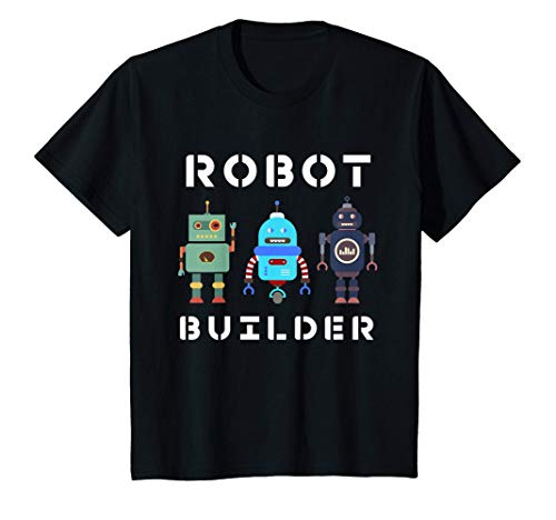 Kids I build Robots Gift All Ages Kids Girls Boys Robot Kit T-Shirt