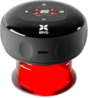 REVOMADIC REVO The Original 4-in-1 Smart Cupping Therapy Massager, Red Light Therapy for Targeted Pain Relief, Knots, Aches, Muscle Soreness, Circulation & Tighter Skin, Portable Cupping Kit