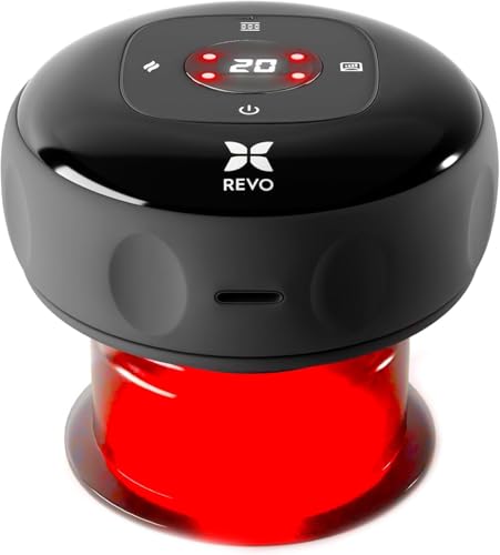 REVOMADIC REVO The Original 4-in-1 Smart Cupping Therapy Massager, Red