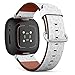 CJBROES Replacement Leather Watch Band, Compatible with Fitbit Versa 3 and Fitbit Sense of Wristband Bracelet Accessory - Funny Childish Bunnies